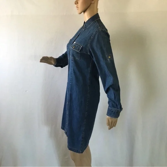 RalPh L. deNim TreNch coAt / MiDi dReSs RalPh L. - Picture 5 of 15